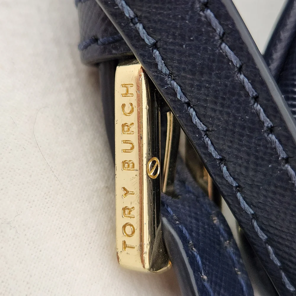 Tory Burch Midnight Blue Nylon Crossbody Swingback Bag